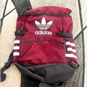 Large adidas Maroon back pack